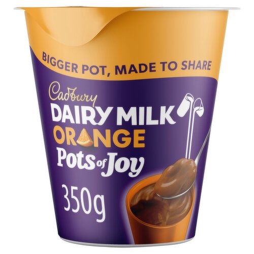 Cadbury Dairy Milk Orange Pots of Joy Dessert Big Pot (350 g)