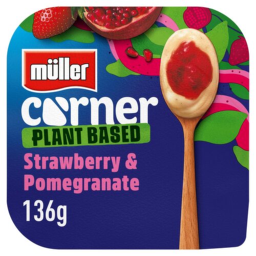 Muller Corner Strawberry & Pomegranate Plant Based Yogurt (136 g)