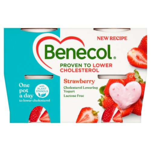 Benecol Strawberry Yogurt Pot 4 Pack (460 g)