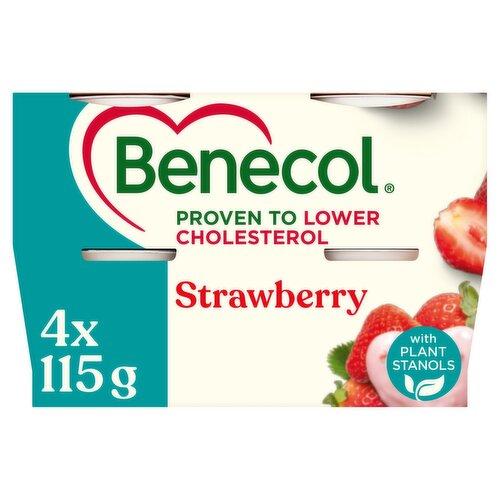 Benecol Strawberry Yogurt Pot 4 Pack (460 g)