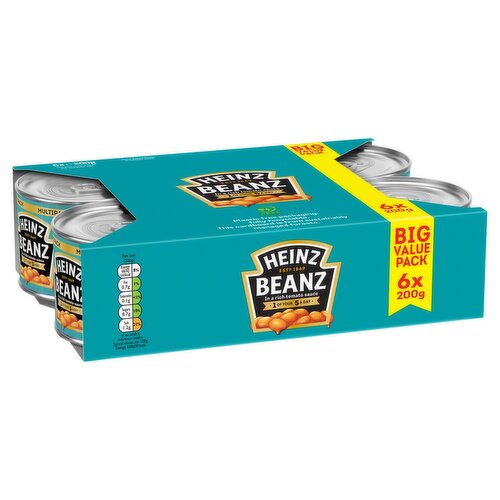 Heinz Baked Beans Big Value 6 Pack (200 g)