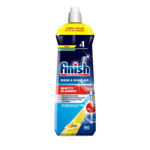 Finish Lemon Sparkle Rinse & Shine Aid (800 ml)