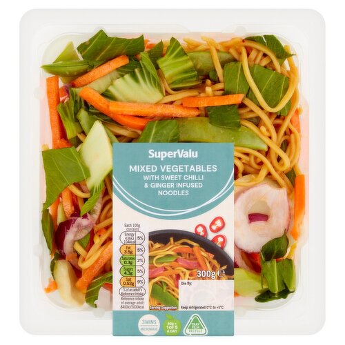 Super Valu Mixed Vegetables with Sweet Chilli & Ginger Infused Noodles (300 g)