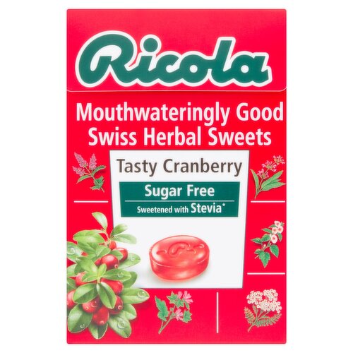 Ricola Tasty Cranberry Sugar Free Herbal Sweets (45 g)