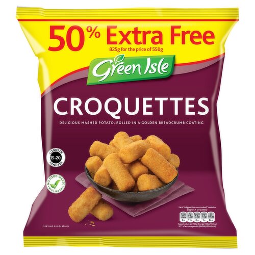 Green Isle Croquettes 50% Extra Free (825 g)