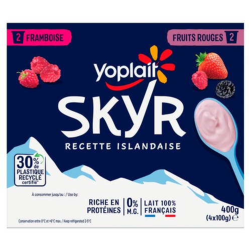 Yoplait Skyr Raspberry & Red Fruits 4 pk (100 g)