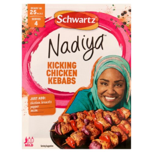 Schwartz Nadiya Kicking Chicken Kebabs Mix (25 g)