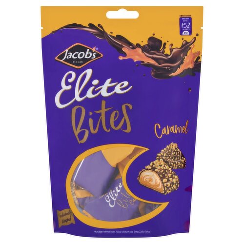 Jacob's Elite Caramel Bites Pouch (120 g)