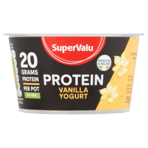 SuperValu Fat Free Vanilla Protein Yogurt (182 g)