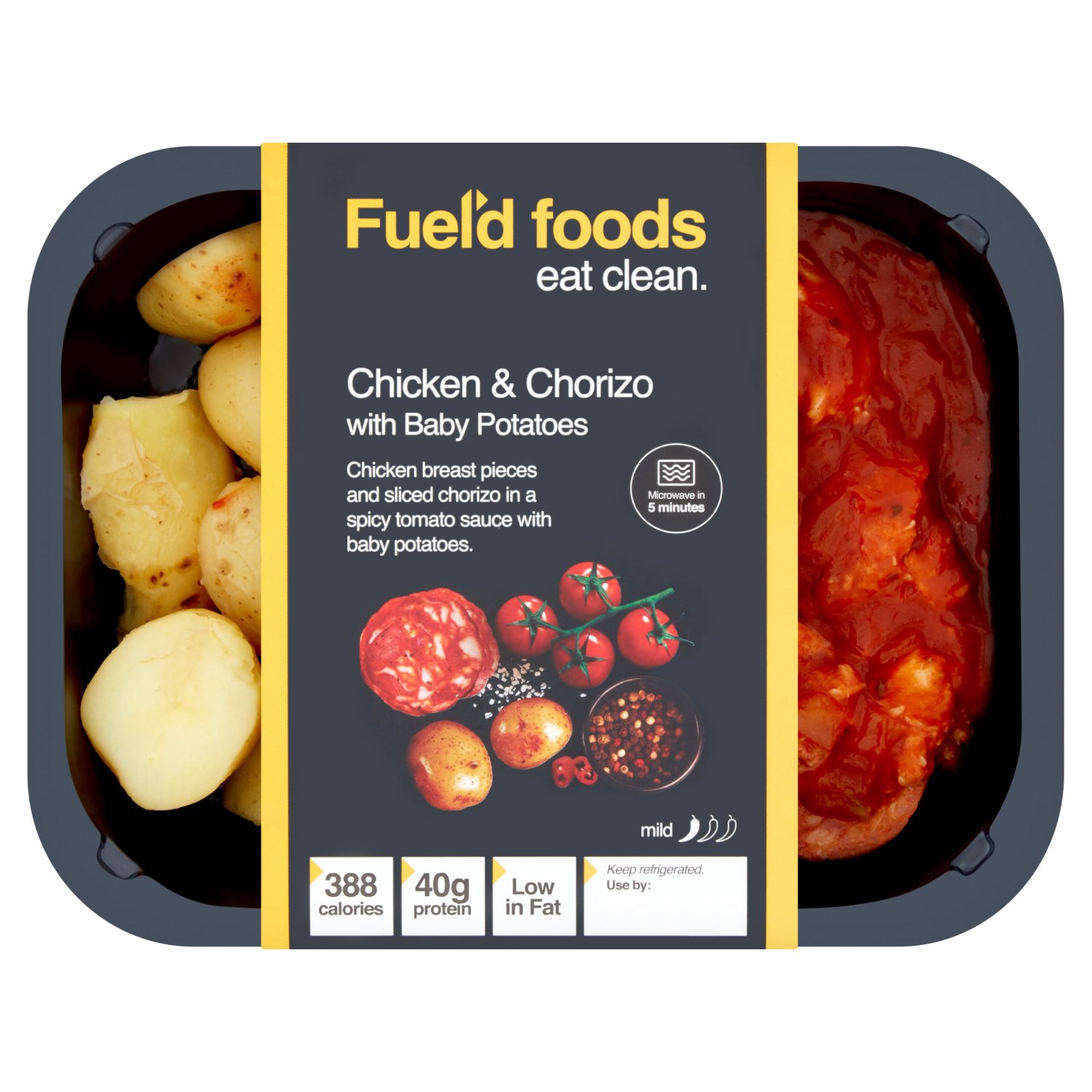 Fuel'd Foods Chicken & Chorizo with Baby Potatoes (400 g)