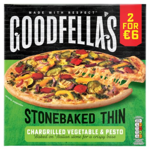 Goodfella's Stone Baked Thin Chargrilled Vegetable Pesto Pizza 2 for €6 (400 g)