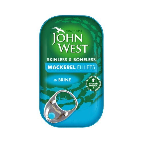 John West Mackerel Fillets in Brine (125 g)