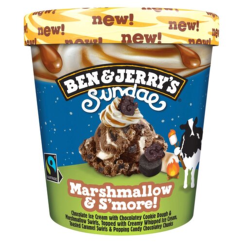 Ben & Jerry's Sundae Marshmallow & S'more Ice Cream (427 ml)