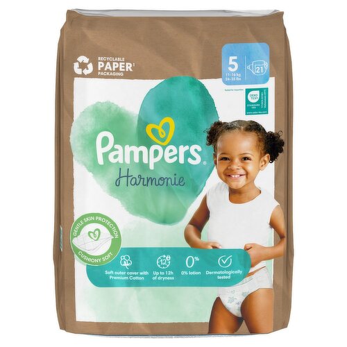 Pampers Harmonie Size 5 Nappies (21 Piece)