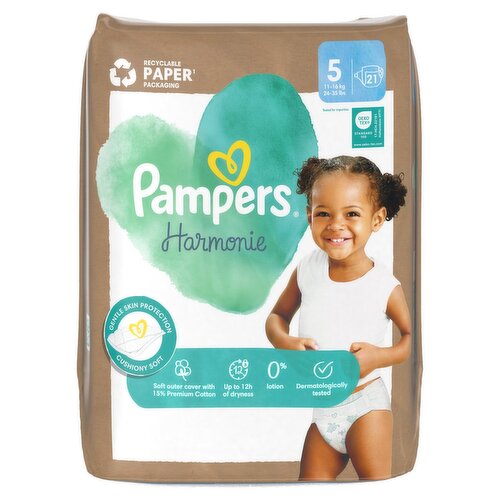 Pampers Harmonie Size 5 Nappies (21 Piece)