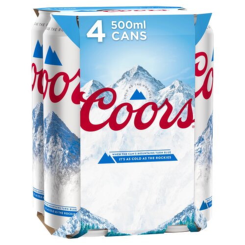 Coors Can 4 Pack (500 ml)