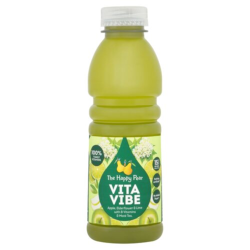 The Happy Pear Vita Vibe Apple Elderflower & Lime Drink (500 ml)
