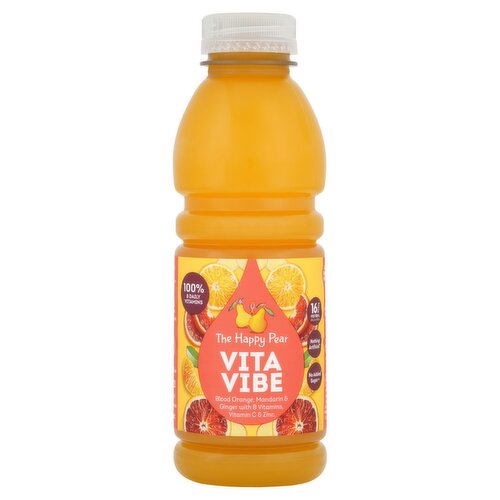 The Happy Pear Vita Vibe Blood Orange Mandarin & Ginger Drink (500 ml)
