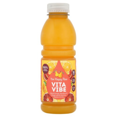 The Happy Pear VIta Vibe Blood Orange Mandarin & Ginger Drink (500 ml)