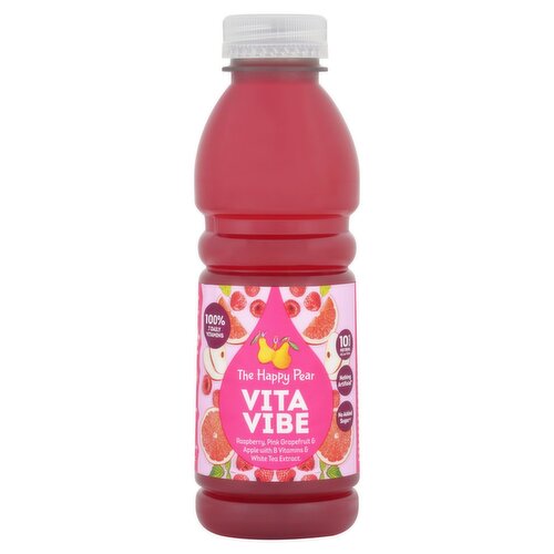 The Happy Pear Vita Vibe Raspberry Pink Grapefruit & Apple Drink (500 ml)