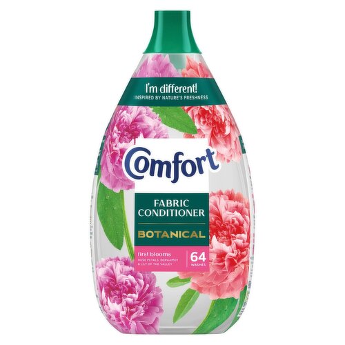 Comfort Botanical First Blooms Fabric Conditioner 64 Wash Case (960 ml)