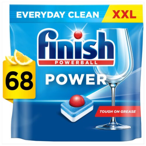 Finish Power All in 1 Lemon Dishwasher Tablets XXL Pack (68 Piece