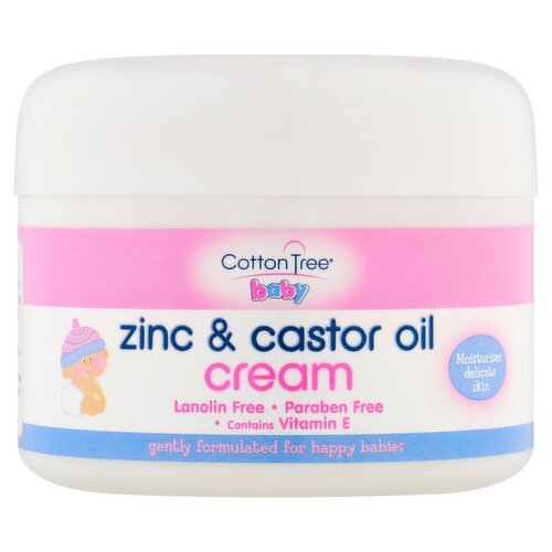 Cotton Tree Baby Zinc and Caster Oil Cream (200 ml)