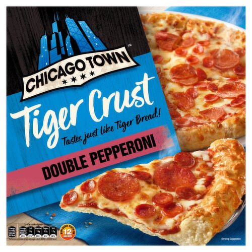 Chicago Town Double Pepperoni Tiger Crust Pizza (305 g)