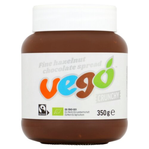 Vego Crunchy Hazelnut Chocolate Spread (350 g)