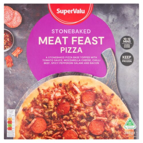 SuperValu Stonebaked Meat Feast Pizza (365 g) Storefront EN