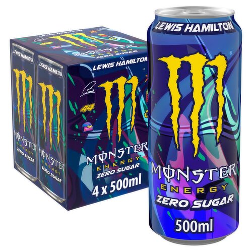 Monster Energy Zero Sugar Lewis Hamilton Can 4 Pack (500 ml)