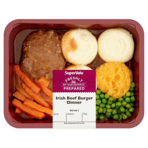 SuperValu Freshly Prepared Kitchen Irish Beef Burger Dinner (550 g)