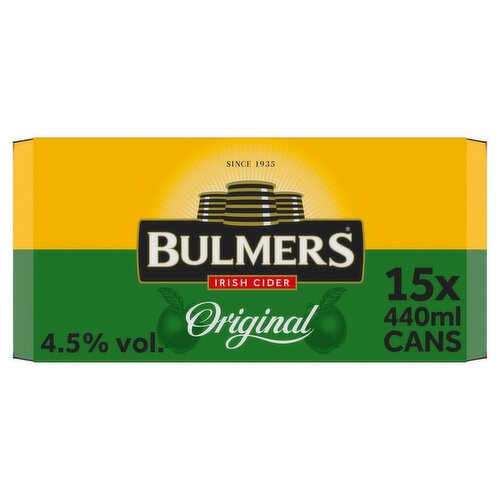 Bulmers Original Cider Can 15 Pack (440 ml)