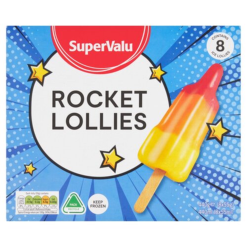 SuperValu Rocket Ice Lollies 8 Pack (55 g)