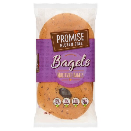 Promise Gluten Free Multiseed Bagels 4 Pack (280 g)