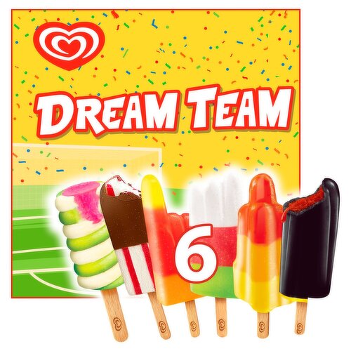 HB Dream Team Mini Ice Pops 6 Pack (61 ml)