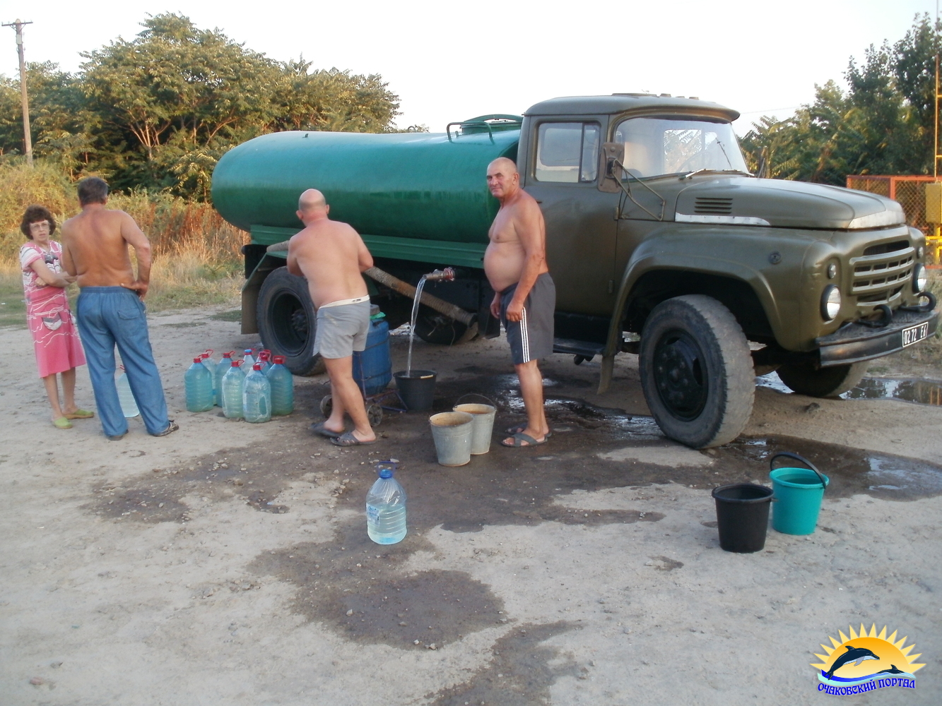 Очаков. Слободка без воды. 2012 г.