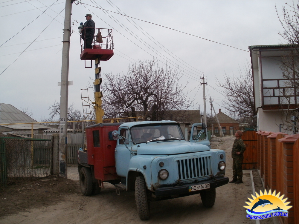 Очаков. Работа службы Благоустройства.