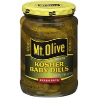 Mt. Olive Kosher Baby Dills, 24 Fluid ounce