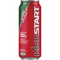 Mtn Dew Kickstart Energizing Fruit Punch - Single Can, 16 fl oz