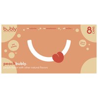 Bubly Peach, Sparkling Water, 96 Fluid ounce