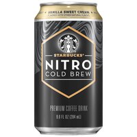 Starbucks Nitro Cold Brew Vanilla Sweet Cream Premium Coffee Drink, 9.6 fl oz