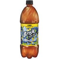 Brisk Lemon Iced Tea - Single Plastic Bottle, 33.81 Fluid ounce