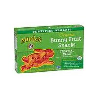 Annie's Homegrown Organic Bunny Fruit Snacks, Tropical Treat, 0.8 Ounce
