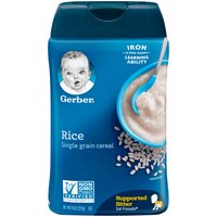 Gerber 1st Foods Single Grain Cereal - Rice, 8 Ounce
