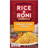 Rice-A-Roni Creamy Four Cheese Rice Mix, 6.4 Ounce