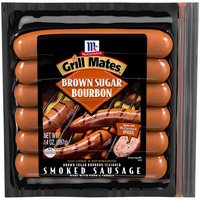 McCormick Grill Mates Brown Sugar Bourbon Smoked Sausage, 14 Ounce