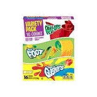 Fruit Roll-Ups Fruit by the Foot, Gushers Variety Pack - 16 Count, 10.2 Ounce