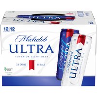 Michelob Ultra Beer - 12 Pack Cans, 144 fl oz