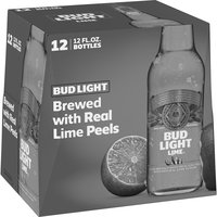 Bud Light Lime Beer - 12 Pack Bottles, 144 fl oz